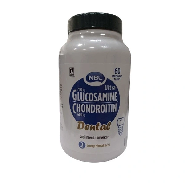 NBL Glucosamin Ultra+Chondroitin600mg+MSM+Turmeric Dental comp.film. N60