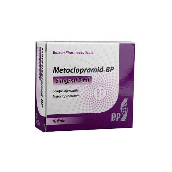 Metoclopramid 10mg/2ml sol.inj. N10 (BalkanPharm) Metoclopramid 10mg/2ml sol.inj. N10 (BalkanPharm)