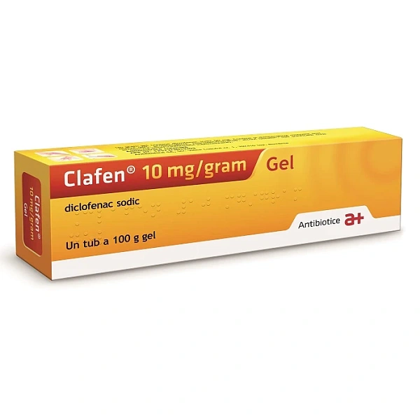 Clafen10 mg/g gel 100g (Antibiotice)