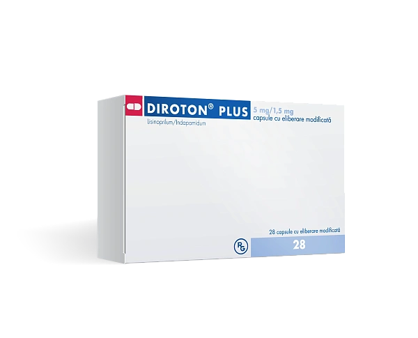 Diroton Plus 5mg/1,5mg caps. cu elib. modificata N14x2