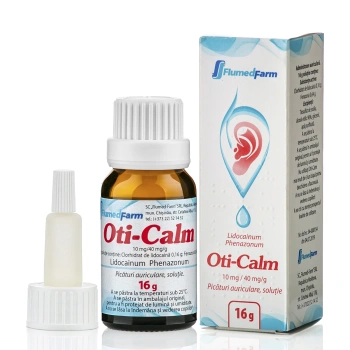 Oti-Calm 10 mg/40 mg/g picături auriculare, soluție 16g