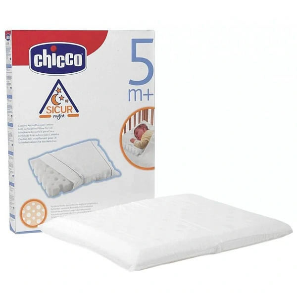 Chicco Pernă antisufocare pentru pătuț, 22*30 cm, 0+ (73380)