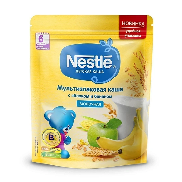 Nestle Terci din cereale măr,  banană 220g Nestle Terci din cereale măr,  banană 220g