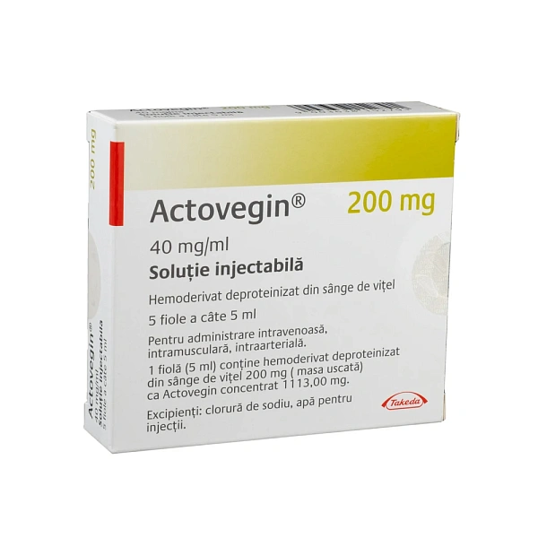 Actovegin 200mg sol.inj 40mg/ml 5ml N5