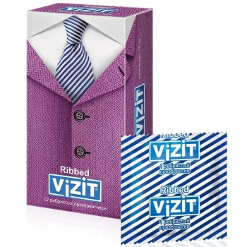 Prezervative Vizit N12 Ribbed (relief inelat)