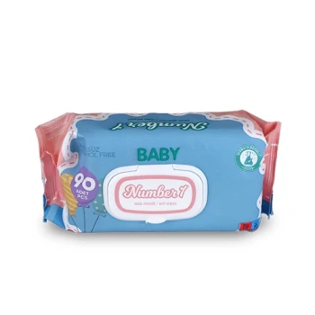 Number1 Baby Bear Șervetele umede cu capac N90