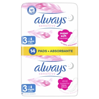 Absorbante Always Sensitive Ultra Night Duo 4 (*6)