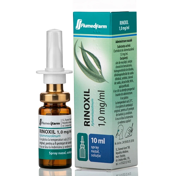 Rinoxil 0.1% 10ml spray naz.