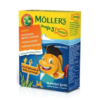 Mollers Omega-3 Fishes Orange jeleuri N36