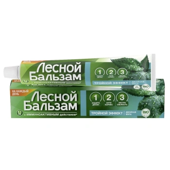 Pastă de dinți Lesnoi Balsam Efect triplu 75ml