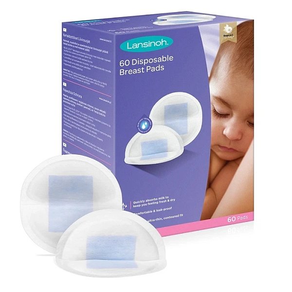 Lansinoh Tampoane superabsorbante pentru sîn, 0+, 60buc  Lansinoh Tampoane superabsorbante pentru sîn, 0+, 60buc