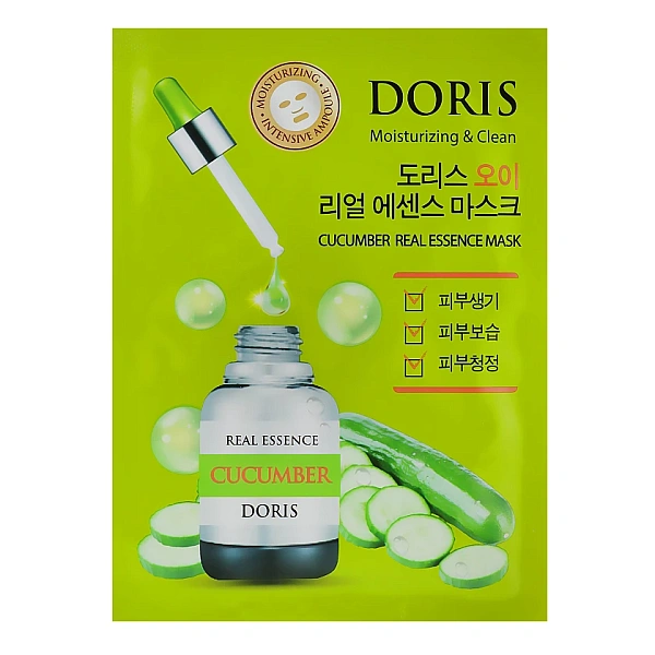 Doris Real Essence Mască pentru față cu Castravete 27ml