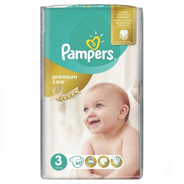 Pampers (3) VP Premium Care Midi   N60 Pampers (3) VP Premium Care Midi   N60
