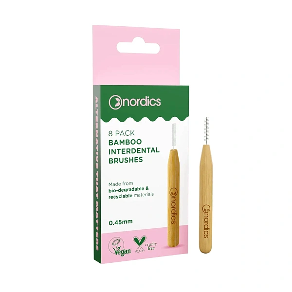 Nordics Bamboo Periuțe interdentale, 0.45mm, N8