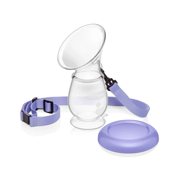 Lansinoh Pompa manuala pentru sân din silicon, 0+  Lansinoh Pompa manuala pentru sân din silicon, 0+