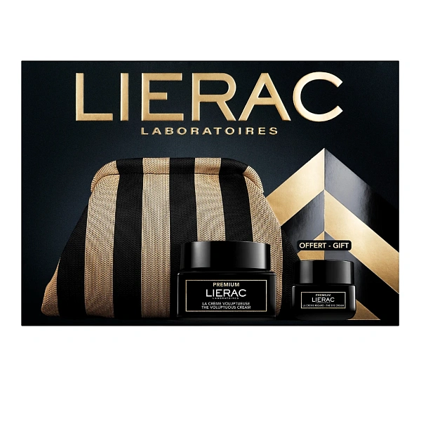 LIERAC Premium Set Voluptuous Cremă antiage 50ml + Cremă pentru zona ochilor 20ml