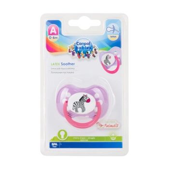 Canpol Baby 22/593 Suzeta latex rotunda 0-6 luni