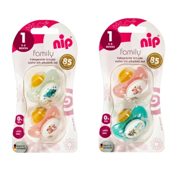 NIP Family F Suzetă latex, mărimea 1 (0-6luni) N2