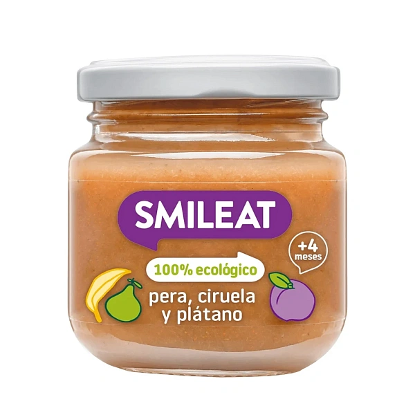 Smileat Piure organic din trei fructe, 6luni+, 130g Smileat Piure organic din trei fructe, 6luni+, 130g