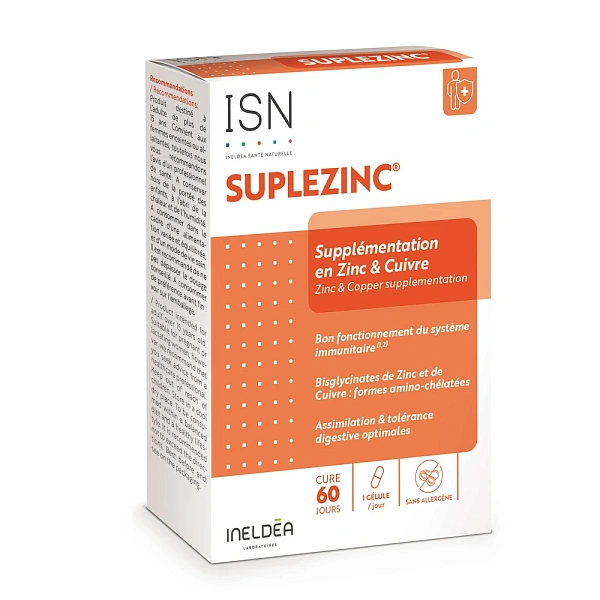 INELDEA Suplezinc caps. N60 INELDEA Suplezinc caps. N60
