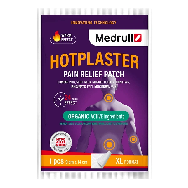 Emplastru contra durerilor cu efect de incalzire 9x14cm N1 Medrull Hotplaster Forans