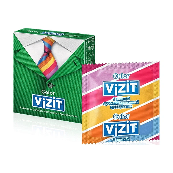 Prezervative Vizit N3 Color (colorate-aromatizate) Prezervative Vizit N3 Color (colorate-aromatizate)