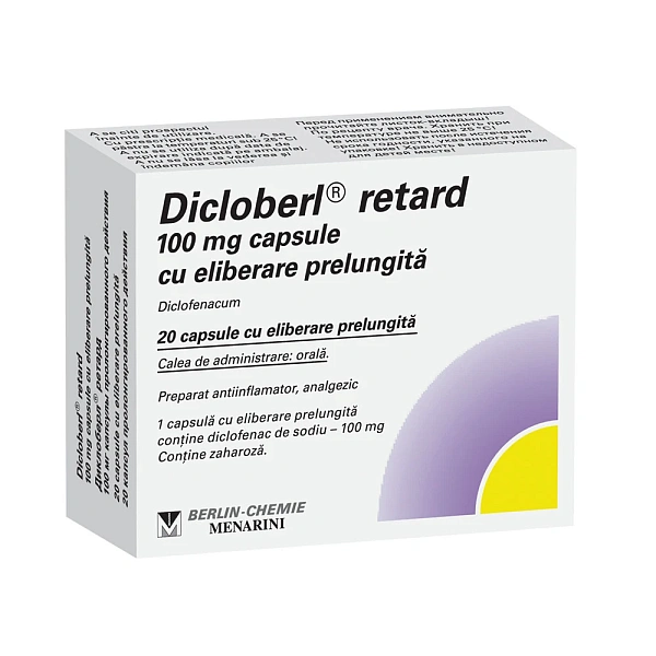 Dicloberl retard 100mg caps. elib. prel. N10x2