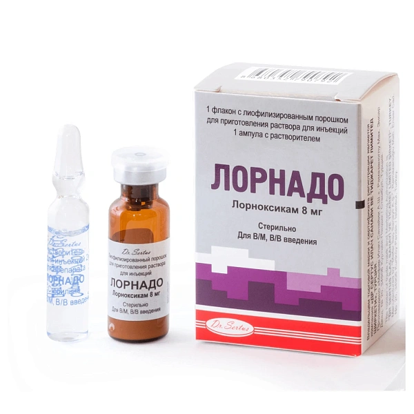 Lornado 8mg pulb.solv.sol.inj.  N1 + 2 ml