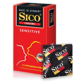 Prezervative Sico N12 Sensitive (cu forme anatomice)