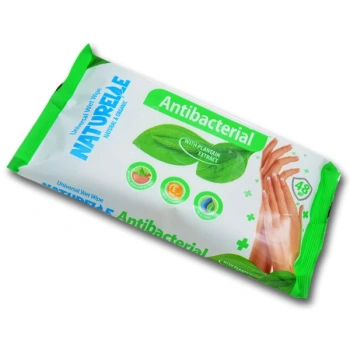 Naturelle Servetele umede Antibacterial N48 cu extract de patlagina