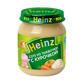 Heinz Pireu Sote din dovleac cu carne de gaina 120g