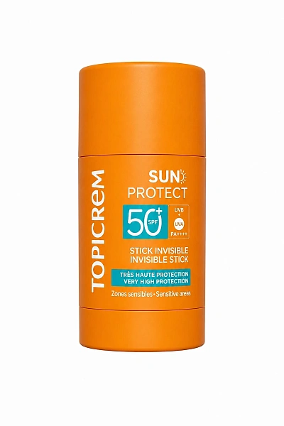 Topicrem Stick invizibil cu protecție solară SPF50+, 15g