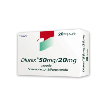 Diurex 50mg+20mg caps. N20