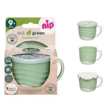 NIP Eat Green Snackbox 2 in 1 verde