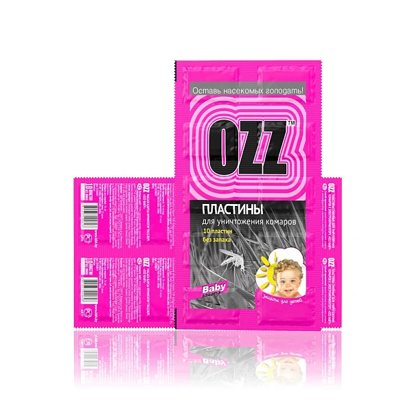 OZZ Plăci contra țânțari Baby/roz 10buc.