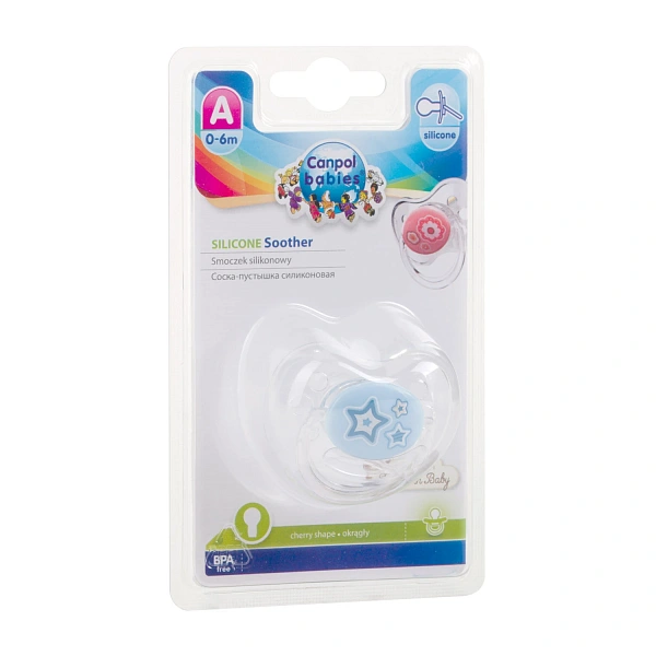 Canpol Baby 22/562 Suzeta rotunda din silicon 0-6 luni