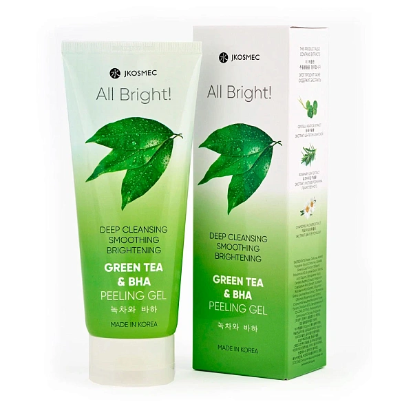 JKOSMEC Gel exfoliant cu ceai verde si BHA, 180ml