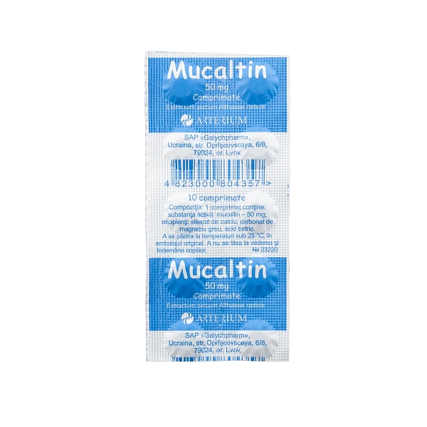Mucaltin 50mg comp. N10  Mucaltin 50mg comp. N10