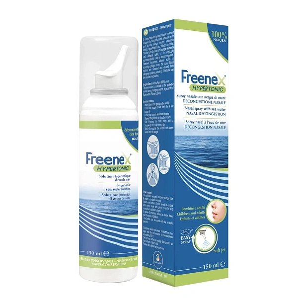 FREENEX Spray Hipertonic nazal cu apa de mare 150ml