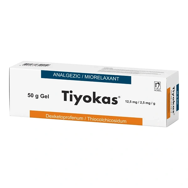 Tiyokas gel 12,5mg/2,5mg 50g  Tiyokas gel 12,5mg/2,5mg 50g