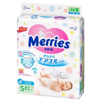 Merries Scutece Size S (SJ) 4-8kg N82