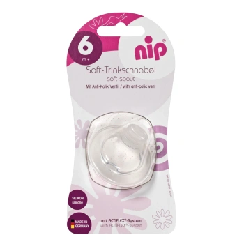 NIP Tetina soft, anticolic, silicon 6+luni