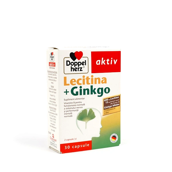 Doppelherz Activ Lecitina+Gingko 600mg+15mg caps. N30