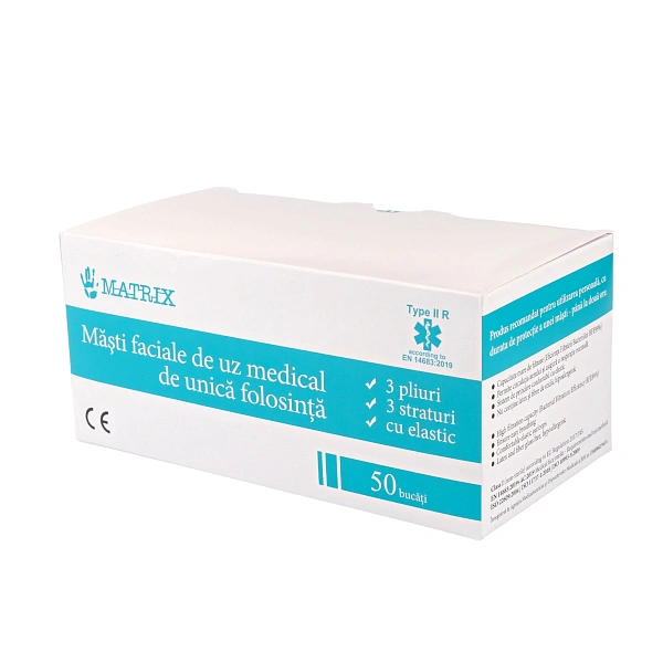 Mască chirurgicala N50 (cu elastic)