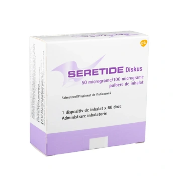 Seretide Accuhaler diskus 50/100mcg 60doze pulb.inhalat.