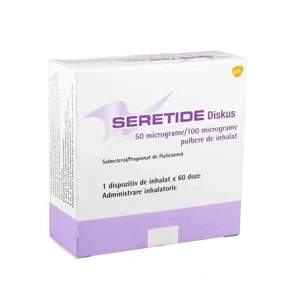 Seretide Accuhaler diskus 50/100mcg 60doze pulb.inhalat.