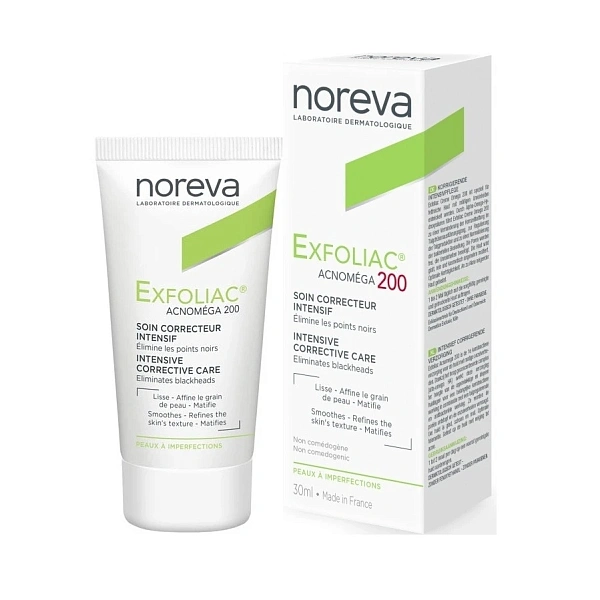 Noreva EXFOLIAC ACNOMEGA 200 Cremă 30ml (tratamentul acneei formele grave și acnee diseminată) Noreva EXFOLIAC ACNOMEGA 200 Cremă 30ml (tratamentul acneei formele grave și acnee diseminată)
