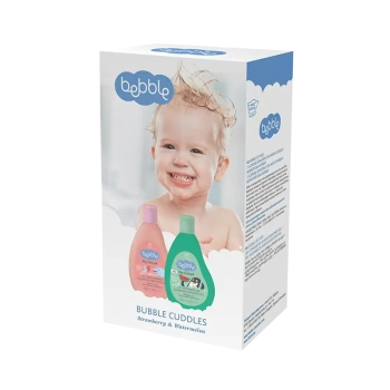 Bebble Set Kids Sampon și gel de duș pentru copii Capsuna 250ml+Sampon și gel de duș pentru copii Pe