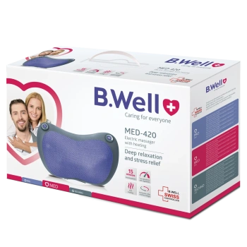 B.Well Masajor electric cu efect de încălzire și adaptor (MED-420)