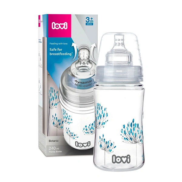 Canpol Baby  21/584 LOVI Biberon 240ml BOTANIC